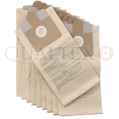 QUALTEX WET &amp; DRY 10 X PAPER BAGS FOR HT690 / WL092 VACUUM (7201) QUASDB522