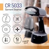 CAMRY PREMIUM GARMENT STEAMER MAX 1800W FOLDING HEAD, FAST HEATING (3901) CAMCR5033