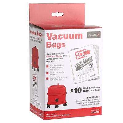MICROFIBRE BAGS NUMATIC HENRY, INSPIRE BUSINESS &amp; HOME X 10 PACK (0502.3.4.1801) EXSSDB373