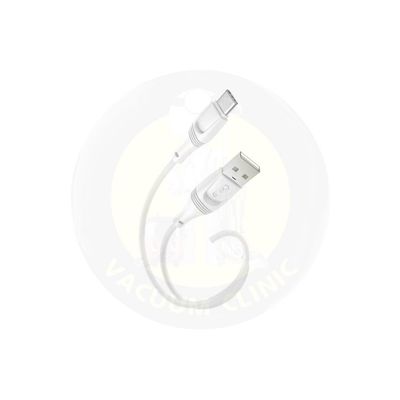 XO WHITE NB238 TYPE-C 3M 2.4A ZEUS LIQ. SILICONE  (6701) EXSXO-NB238C3MW