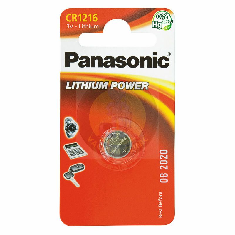PANASONIC CR1216 CD1 3V 12.5 X 1.6MM LITHIUM BATT JEGJX043A
