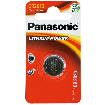 PANASONIC CR2012 CD1 3V COIN LITHIUM BATTERY (COUNTER) JEGJX042Q