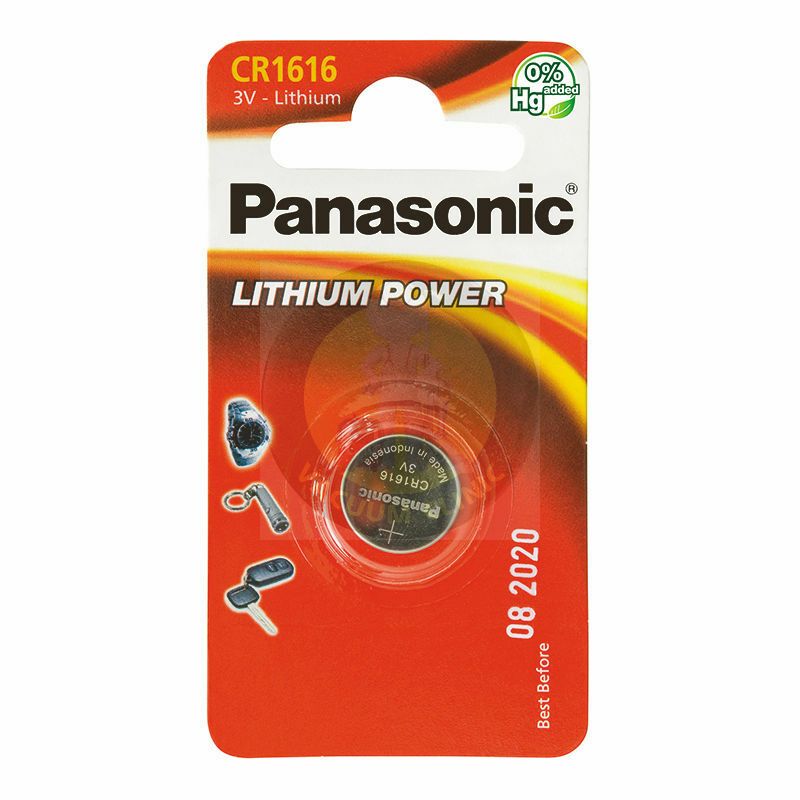PANASONIC CR1616 CD1 3V 16 X1.6MM LITHIUM BATTERY JEGJX044