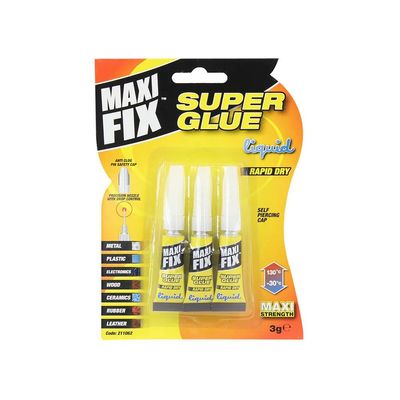 SUPERGLUE MAXIFIX 3 X 3G PRECISION JEGJL5159 (COUNTER) JEGJL5030
