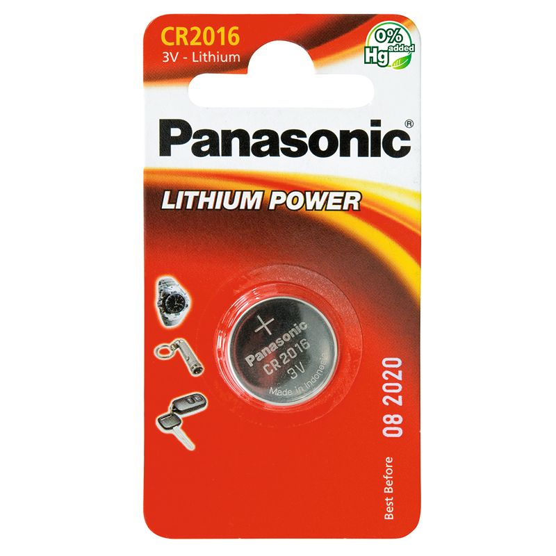 PANASONIC CR2016 CD1 3V LITHIUM BATTERY JEGJX045