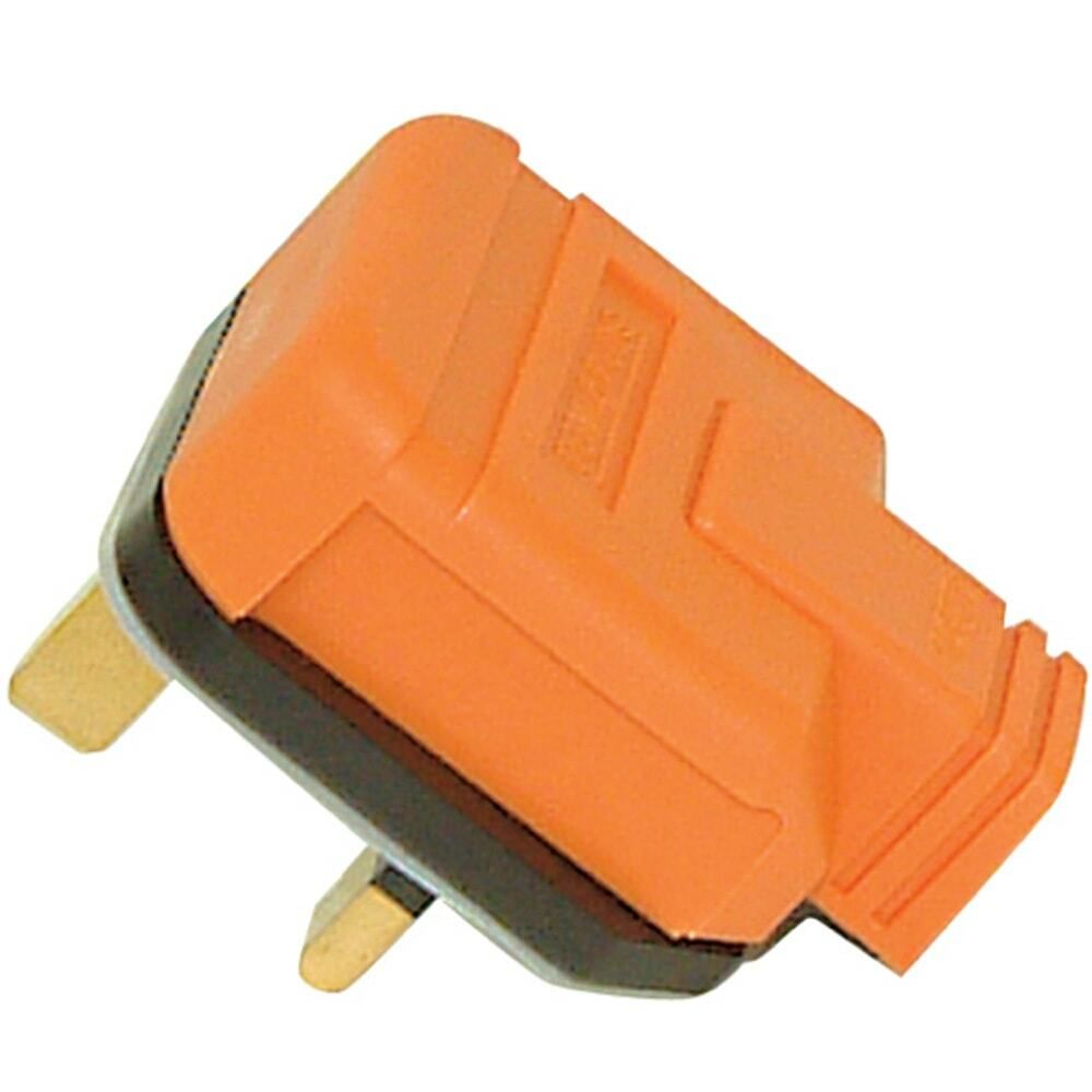 PERMA 13 AMP RUBBER PLUG TOP ORANGE MOULDED LOOK (JEGS PRE-PACK) (0801) JEGPPJ010PT