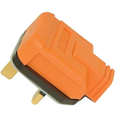 PERMA 13 AMP RUBBER PLUG TOP ORANGE MOULDED LOOK (JEGS PRE-PACK) (0801) JEGPPJ010PT