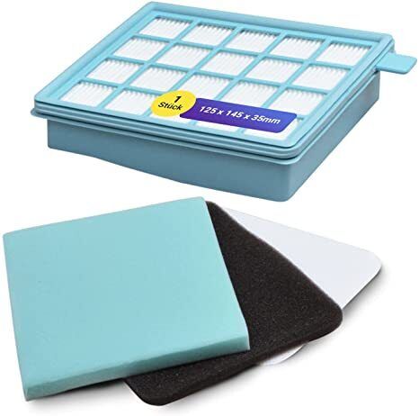 PHILIPS POWERPRO HEPA FILTER SET ALTERNATIVE FOR PHILIPS FC8058 M415056 S0700B PHS432200493801 432200493803 (6006) S0700B