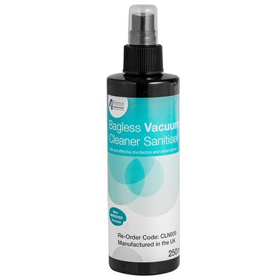 BAGLESS VACUUM CLEANER DUST BIN SANITISER SPRAY250ML (1104) QUACLN009