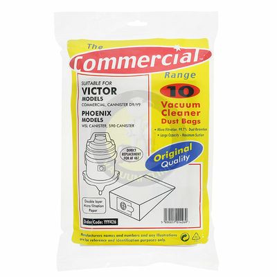 VICTOR D9/V9 DUST BAGS (10 PACK) EXSSDB139 EXSSDB315 (3105) QUAYYY426