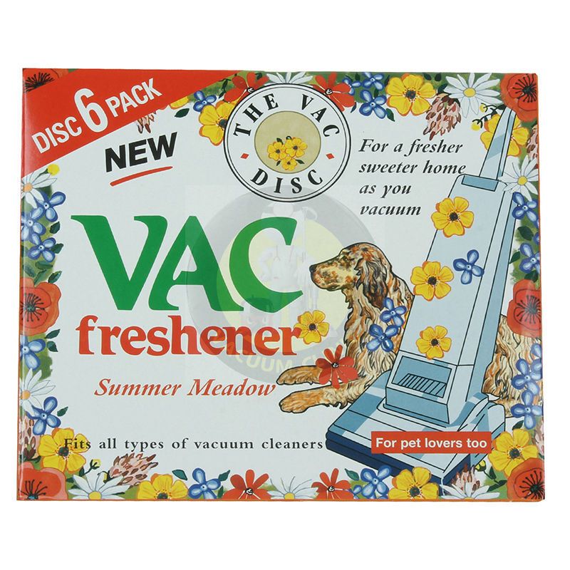 UNIVERSAL VACUUM FRESHENER DISCS SUMMER MEADOW PACK OF 6 DISCS (COUNTER) QUAMVP92