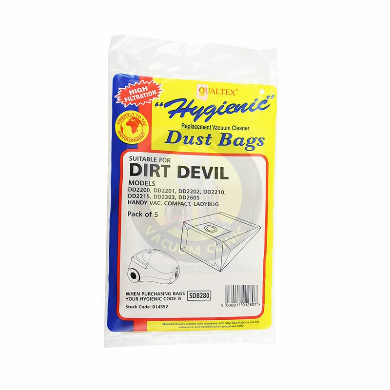 DIRT DEVIL HANDYVAC DD2200 BAGS (3103) EXSSDB280