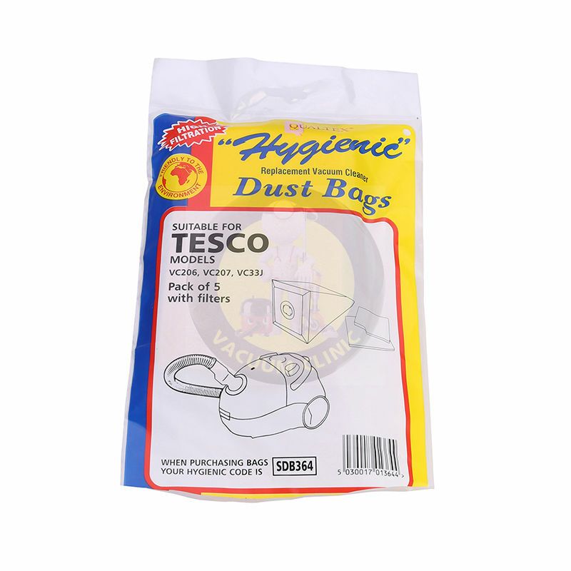 TESCO VACUUM VC 206 BAGS (BIGGER HOLE THAN SDB365) (3202) EXSSDB364