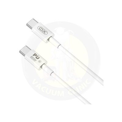 XO WHITE 60W 2M CHARGING DATA LEAD / CABLE  TYPE-C TO TYPE-C (6701) EXSXO-NB-Q190B