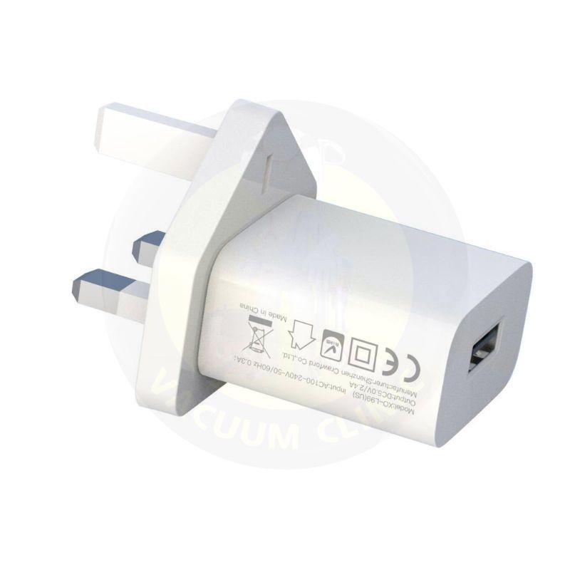 XO WHITE CHARGER PLUG USB-A 2.4 AMP HOME CHARGER, (IRL-UK) (6701) EXSXO-L99IRL-UK