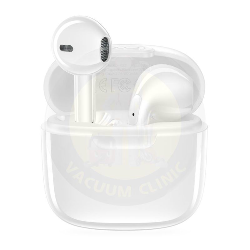 XO WHITE AIRPOD TYPE EARPHONE X23 TWS BT 5.3  WITH CHARGE CASE (6701) EXSXO-X23W