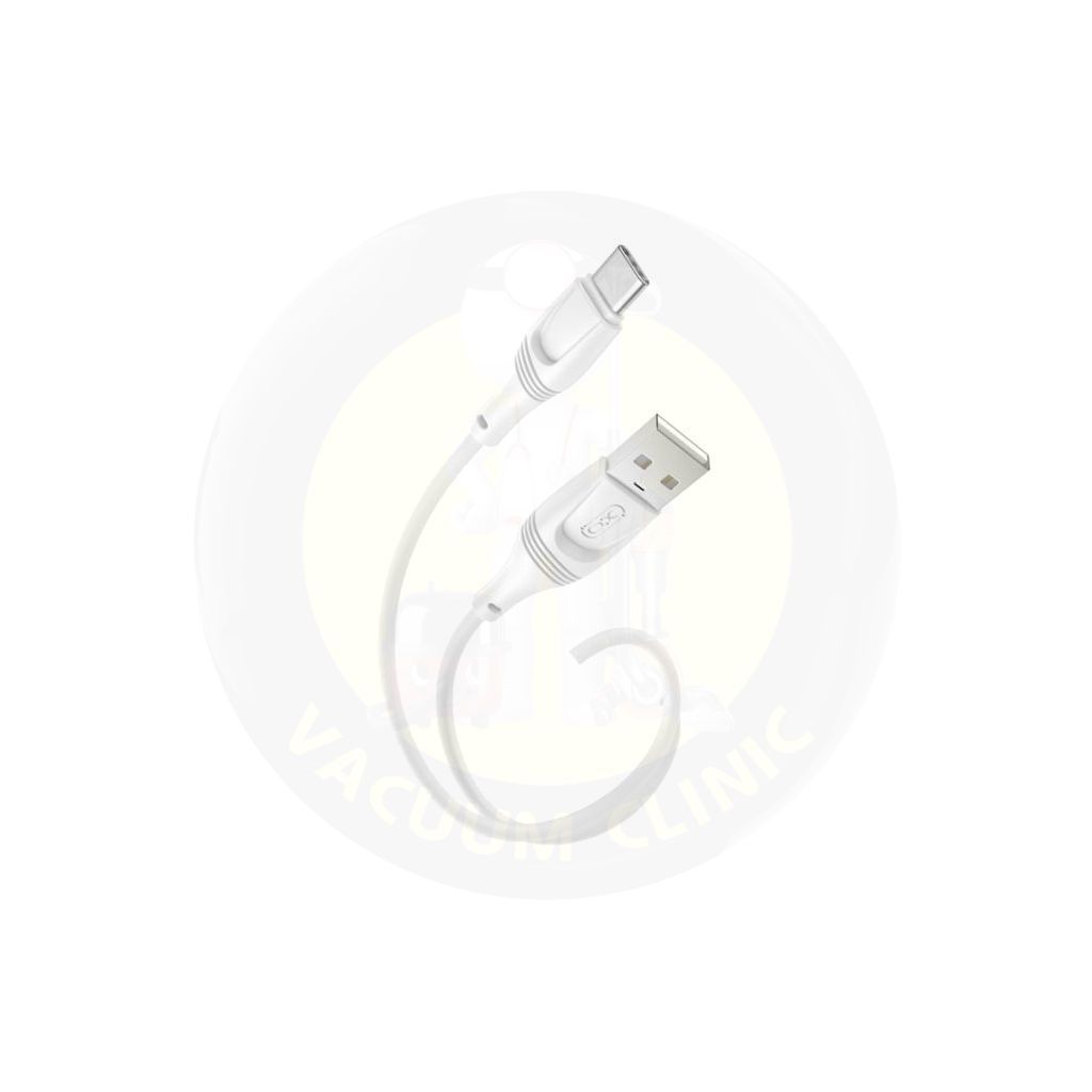 XO WHITE NB103 TYPE-C 2M 2.4A ZEUS LIQ. SILICONE  (6701) EXSXO-NB103C2MW