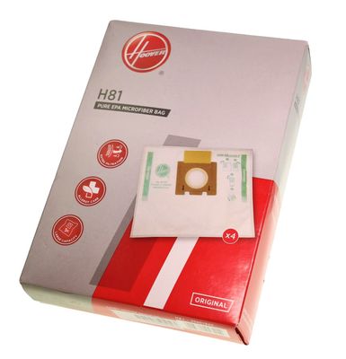 HOOVER H81 GENUINE TELIOS EXTRA BAGS PK OF 4 (1804) HVR35601865