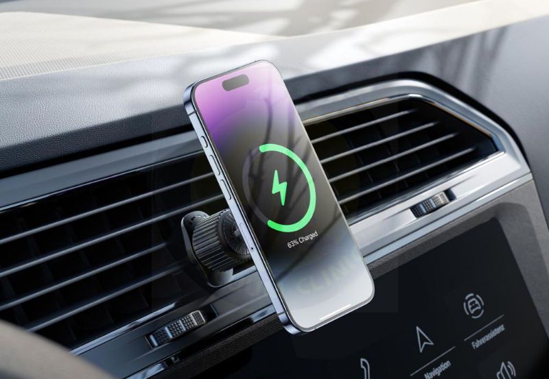 XO BLACK CX025 MAG. CAR AIR VENT 15W WIRELESS MOUNT (6701) EXSXO-CX025