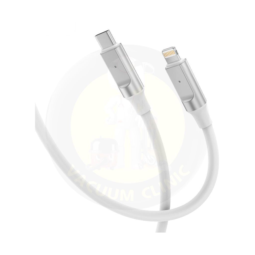 XO WHITE APPLE IPHONE PD 27W TYPE-C TO LIGHTNING 1M CHARGING / DATA CABLE / LEAD (6701) EXSXO-NB-Q252A