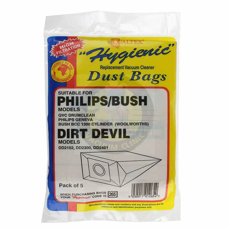 ***USE EXSSDB285*** PHILIPS/DIRT DEVIL VACUUM BAG EXSSDB265 (7101) BAG253