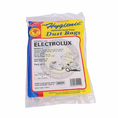 ELECTROLUX / NILFISK E66  BOSS Z5105  Z5115 &amp; NILFISK COUPE &amp; GO VAC BAG239 (3105) EXSSDB299