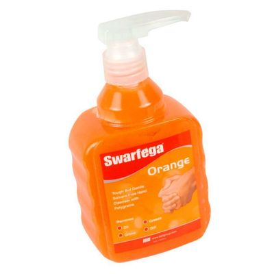 SWARFEGA ORANGE HEAVY DUTY HAND CLEANER, HANDY 450ML PUMP BOTTLE (6401) CESN03759