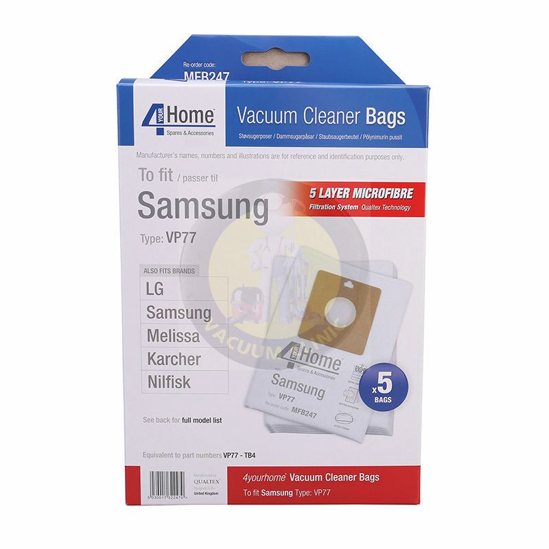 MICROFIBRE BAGS - SAMSUNG - NILFISK ACTION BRAVO (0603.0903) EXSMFB247