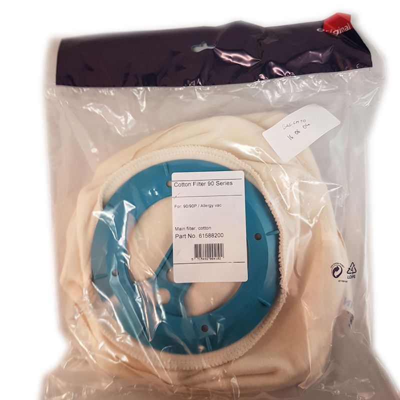 ***OBSOLETE*** NILFISK 90 COTTON FILTER 61588200 BAG (5101) EXSBAGGM90