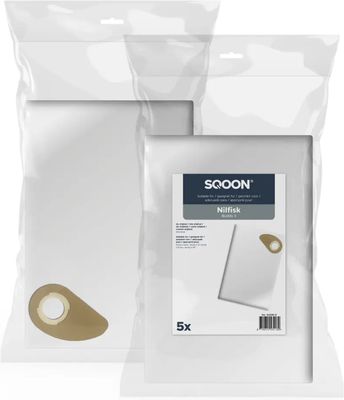 NILFISK BUDDY 2 MICROFIBRE BAGS PACK OF 5, ALT TO 81943048 (1804) EXSMFBBUDDY2