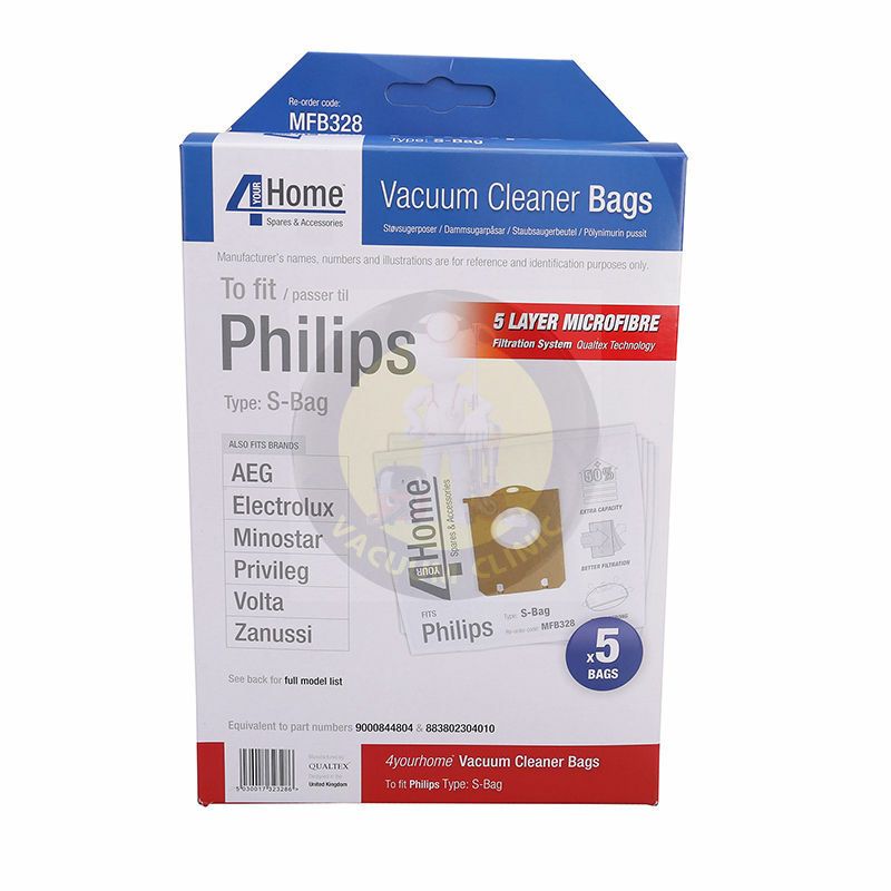 MICROFIBRE BAGS PHILIPS - ELECTROLUX S BAG (0701.1001) EXSMFB328