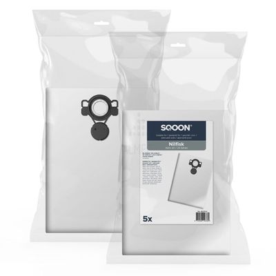 NILFISK AERO MICROFIBRE BAGS PATTERN PACK OF 5, AERO 20 21 25 26 31 (1803) EXSMFBAERO