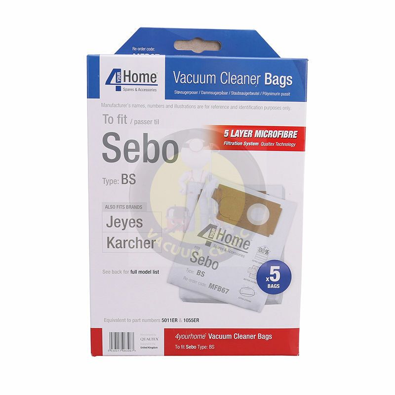 MICROFIBER BAGS SEBO - JE (0602.0901) EXSMFB67