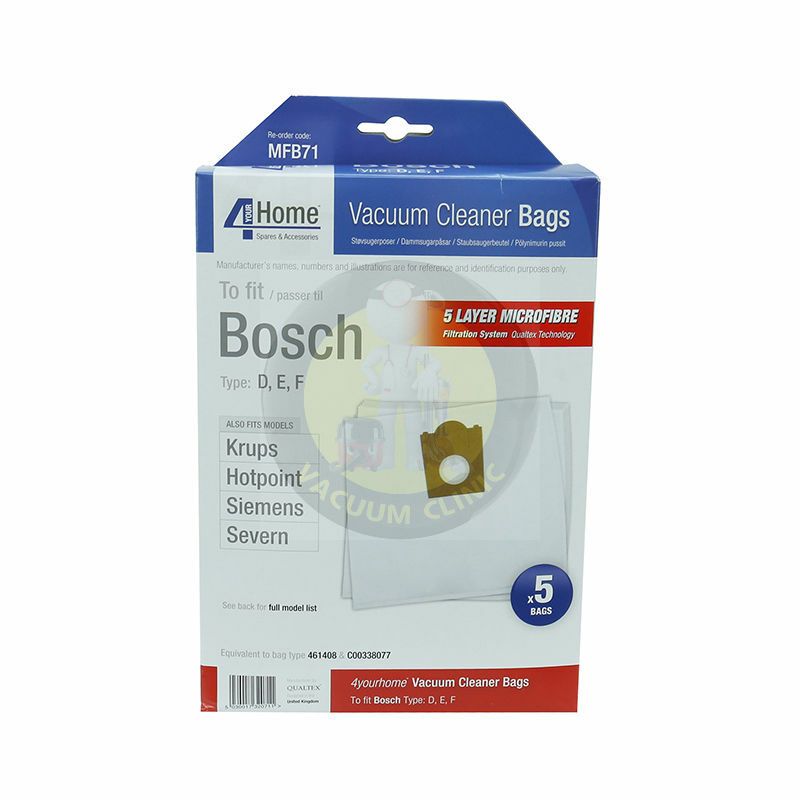 MICROFIBER PAPER BAGS BOSCH ACTIVA (0602.0902) EXSMFB71