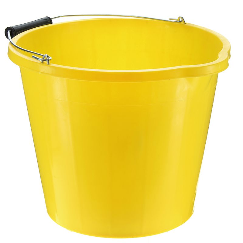 14 LITRE YELLOW BUILDERS BUCKET (2806) JEGHP101