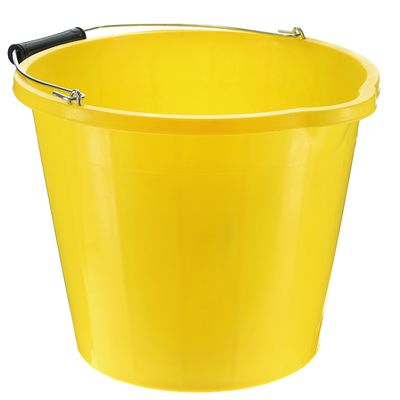 14 LITRE YELLOW BUILDERS BUCKET (2806) JEGHP101