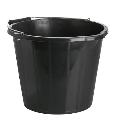 14 LITRE BLACK BUILDERS BUCKET (2806) JEGHP100