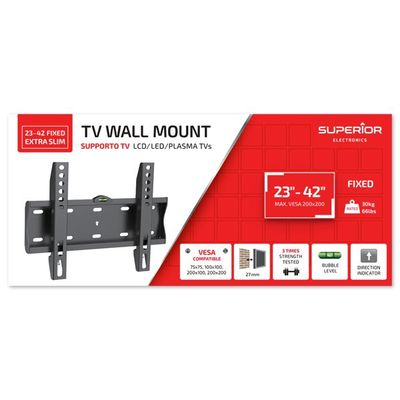 23" TO 42" TV BRACKET - MAX LOAD 30KG (3809) SUPSTV001