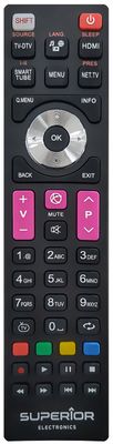 NORDMENDE, WALKER, BEKO, VESTEL, TELEFUNKEN TV REMOTE (COUNTER) SUPRC016
