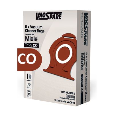 MIELE CO MICROFIBER BAGS PACK OF 5 () EXSVAC610