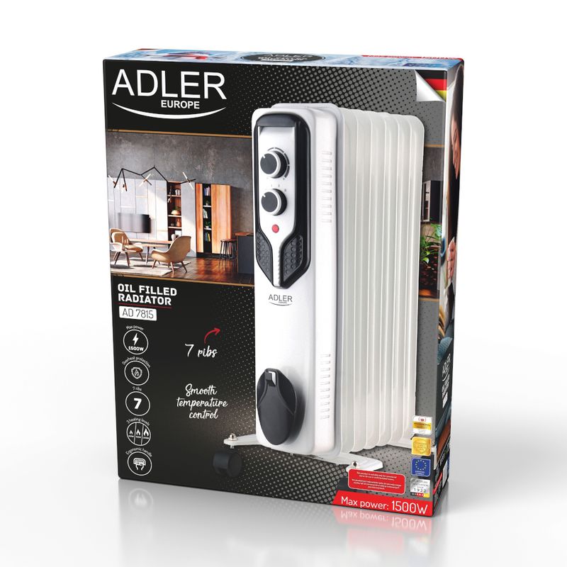 1500W 7 FIN OIL FILLED RADIATOR JEGHEA1130 (2406) ADLAD7815
