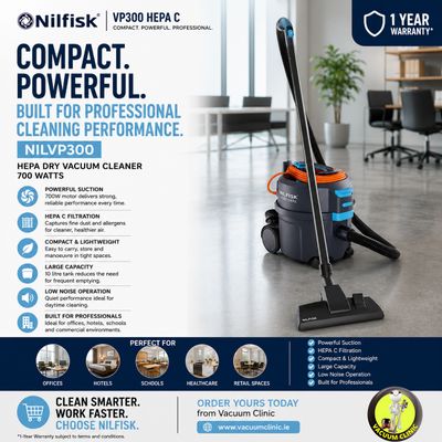 NILFISK VP300 HEPA C VACUUM 700 WATTS (5401) NILVP300