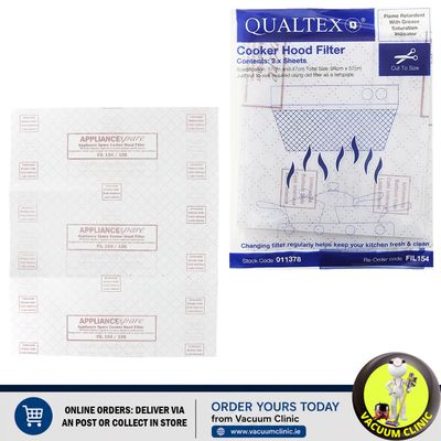 UNIVERSAL GREASE FILTER WITH HANDY RED LINE USAGE GUAGE (2301) EXSFIL154
