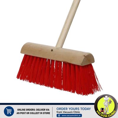 YARD BRUSH COMPLETE WITH HANDLE 14 INCH HIGH QUALITY (1109) P05576