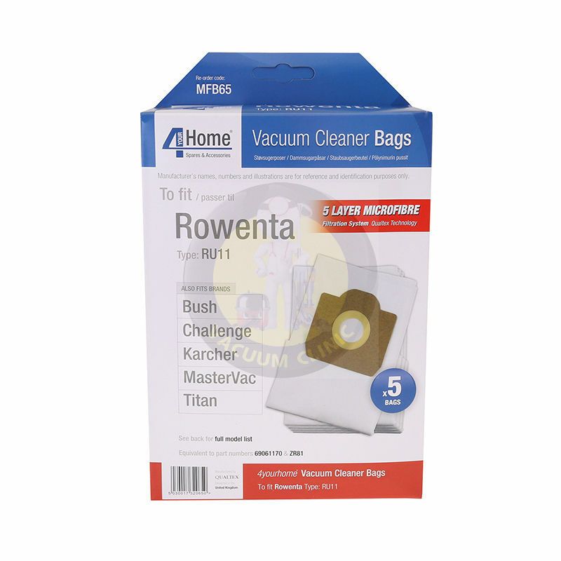 MICROFIBRE BAGS ROWENTA COMM (0601.0901) EXSMFB65