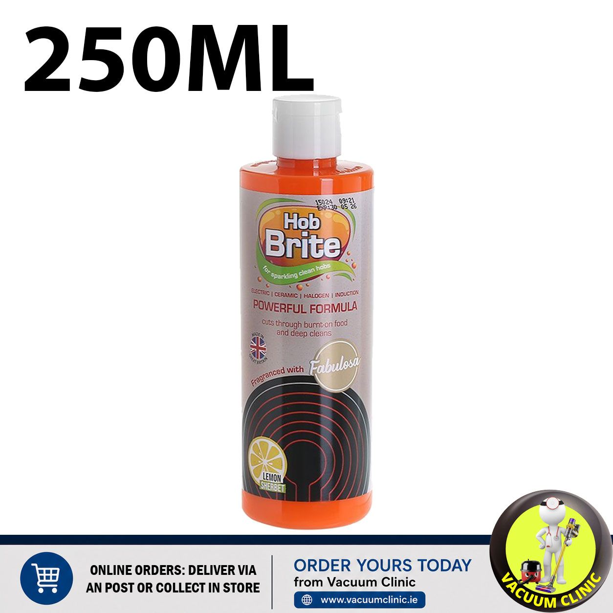 HOB-BRITE CERAMIC HOB CLEANER 250ML (1103) QUAMIS62011