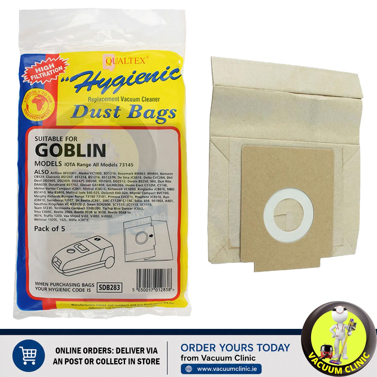 VAX MOJO/GOBLIN IOTA PAPER BAGS ZAN3002EL (3103) EXSSDB283