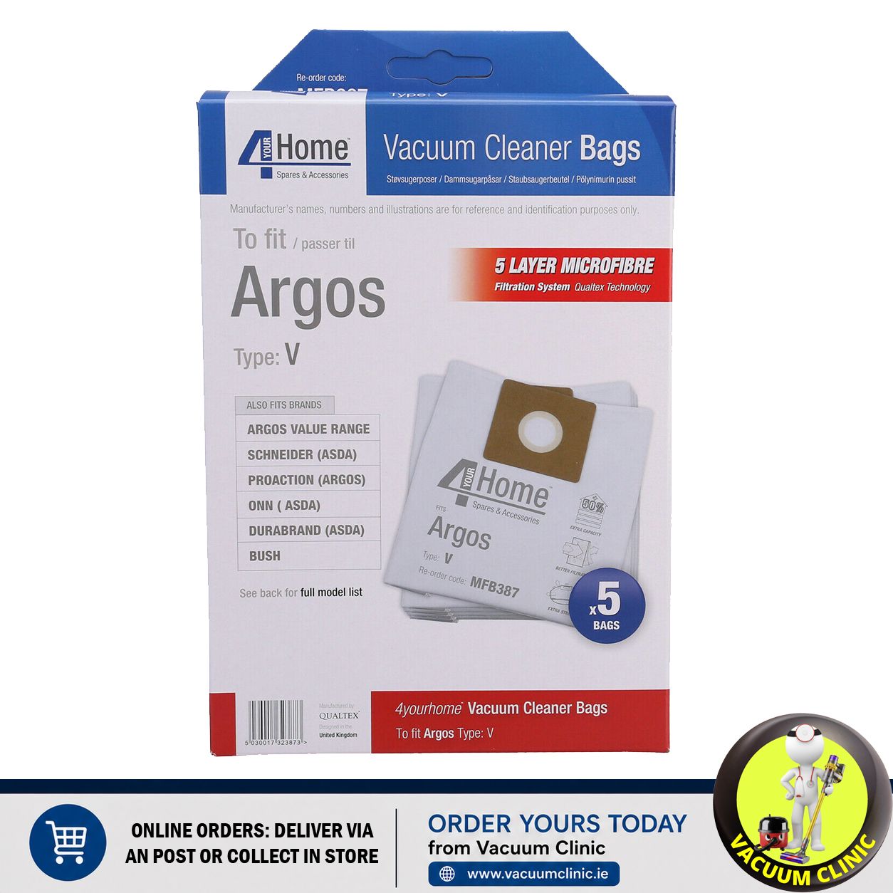 MICROFIBER BAGS ARGOS VS4 (0703.1003) EXSMFB387
