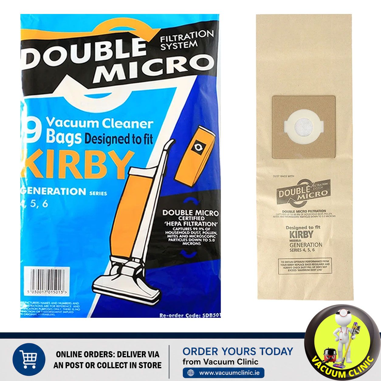 KIRBY GEN. 4/5/6 BAGS PACK OF 9 (3203) EXSSDB501