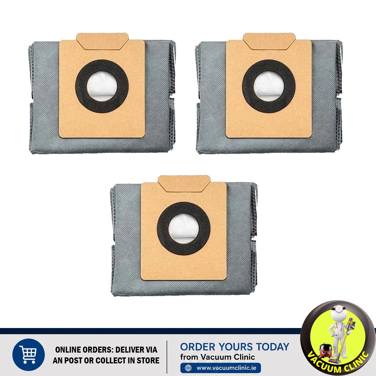 EUFY ROBOT VACUUM BAGS GREY X 3 T2351V11-81 (0705) MFBEUFYG